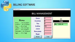 How to Make Bill Management System in Python GUI Tkinter Project