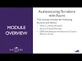 Getting Started with Terraform for Azure Authenticating Terraform with Azure