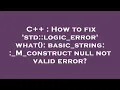 C How to fix std logic - error what basic