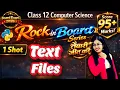 File Handling in Python Text Files CBSE Class 12 Computer Science Boards 2026