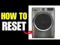 How To Reset Ge Washing Machine