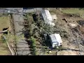 Drone footage of tornado destruction in Montgomery County Alabama