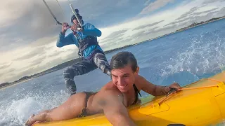 Tandem Kiteboarding Adventures —– (Day 42/100 Water World Challenge)