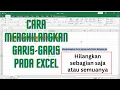 Lagu Cara menghilangkan garis garis pada Excel