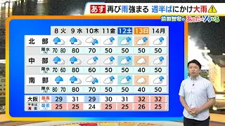 【9月8日（火）】再び大雨に十分注意 元台風24号が接近し前線が活発化 大きい傘が必須【近畿の天気】#天気 #気象