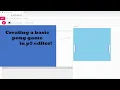 Creating a basic pong with p5 js