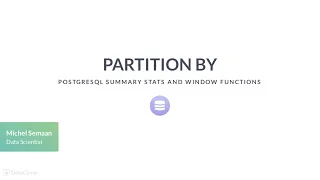 SQL Tutorial PARTITION BY