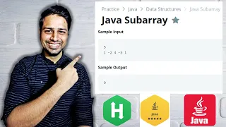 HackerRank Java SubArray Certification Gold Badge