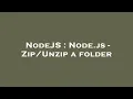 NodeJS Node js - a folder