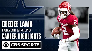 CeeDee Lamb The Dallas Cowboys 17th overall pick Career Highlight CBS Sports