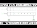 Selecting Specific Random Array Element In C Unity