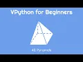 VPython for Beginners 40 - Pyramids