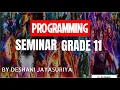 Programming Seminar - Grade 11