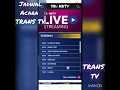 Lagu #shorts TRANSTV • JADWAL ACARA