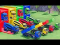Download Lagu Trucks With COLORS - MERCEDES MIXER TRUCK and MAN DUMP TRUCK with FLATBED TRAILER TRUCK - FS22