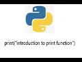 Python lesson 2 The print function