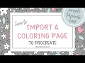 Import Coloring Page into Procreate