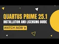 Install and Setup Quartus Prime on Windows 11 2026 Installation bug alert