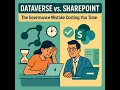 Dataverse vs SharePoint governance when your Power Apps must move off lists to scale and stay co
