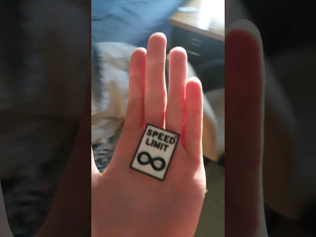 Speed limit infinity keychain  video thumbnail