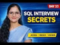 Advanced SQL Joins Explained Subquery Index Views SQL Interview Questions Day 33