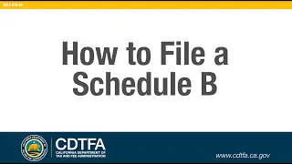 How to File a Schedule B