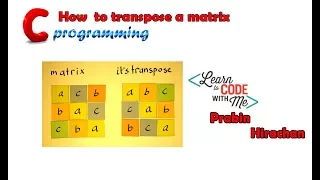 C Programming Tutorial Transpose a matrix