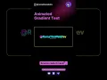 Animated Gradient Text using only CSS