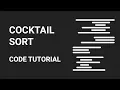 Cocktail Sort Sorting Algorithm