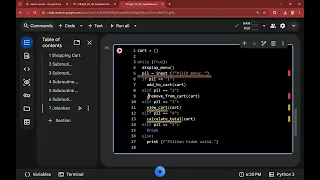 Python Project Shopping Cart Simulation Beginner Friendly