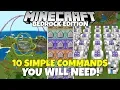 10 Simple Useful Commands You WILL NEED Minecraft Bedrock Edition