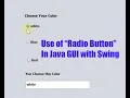 Use of Radio Button In Java GUI With Swing Java GUI Urdu Hindi Tutorial 5
