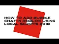 How to add BUBBLE CHAT in Roblox using Local Scripts 2018