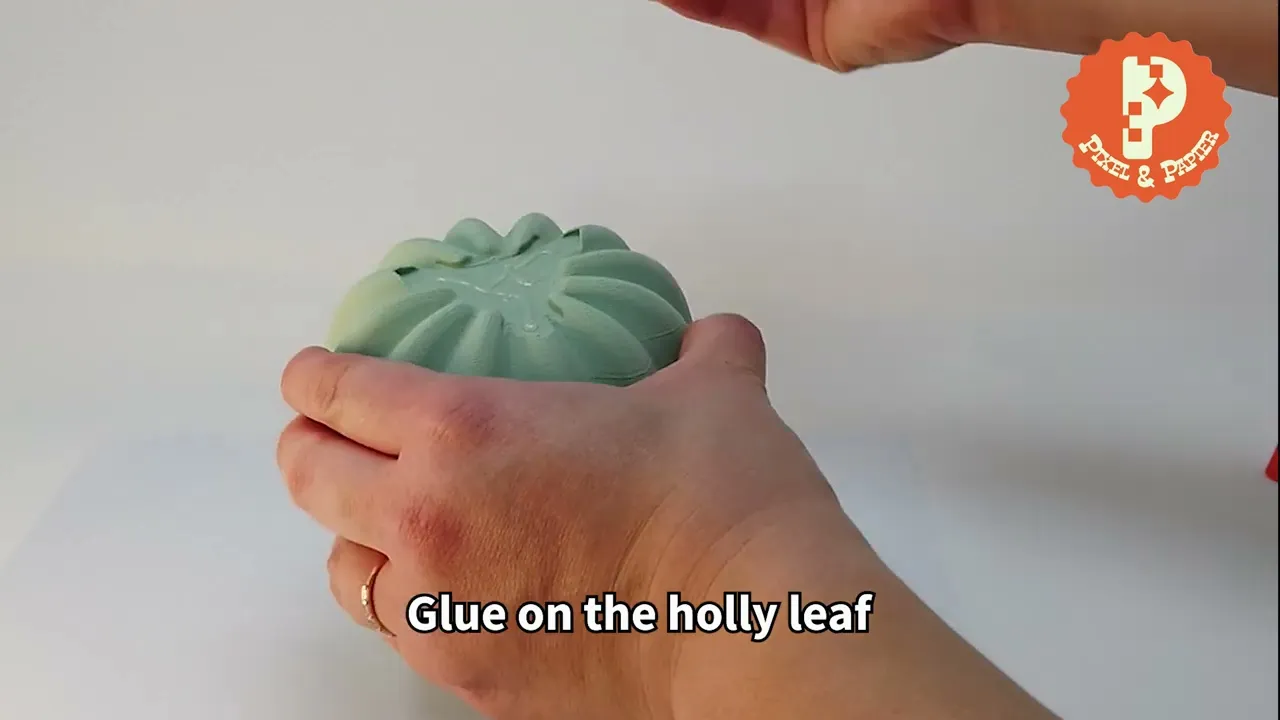 Holly Gelatin Container - Jewelry Box and Gift Holder - Day 11 of 12 Days of Holiday Desserts