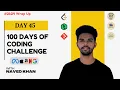 Day 45 of 100 days coding challenge GFG Minimum Cost of ropes DSA using Java