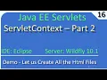 ServletContext Object Demo Part 2 JavaEE Wildfly Servlet Tutorial