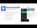 Coursera QuizEX Demo - Automatically Extract Quiz Questions from Coursera Assignments