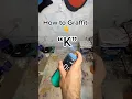 How to easy graffiti letter K