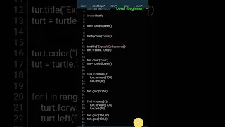 crazy python turtle 3d shape drawing easy