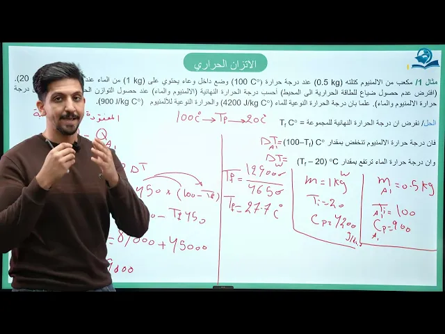 ⁣فيزياء الرابع العلمي | الفصل الرابع | الاتزان الحراري + تأثير الحرارة على المواد