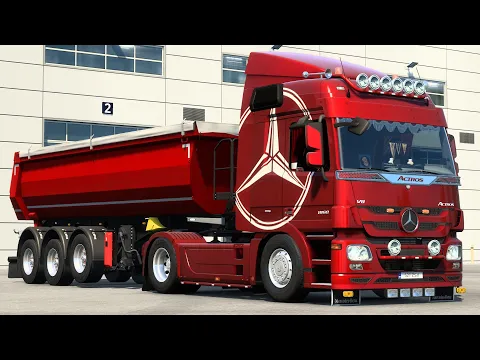 Download MP3 Mercedes-Benz Actros MP3 | Engine Sound Mod | 1.44 Euro Truck Simulator 2 Gameplay