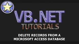 VB NET Tutorial - Delete Records From a Microsoft Access Database