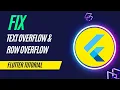 Flutter Tutorial - Fix Text Overflow Row Overflow