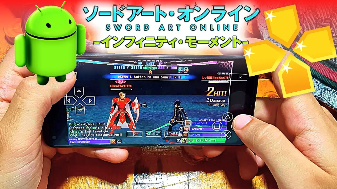 Sword Art Online: Infinity Moment for Android - PSP Emulator PPSSPP - Gameplay 2022