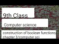 Construction of Boolean course chapter 3