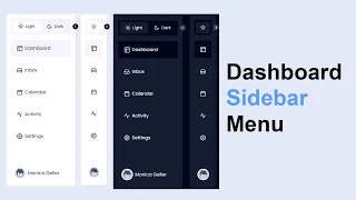 Responsive Sidebar Menu in HTML CSS JavaScript Mode Easy Web Learner