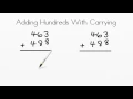 AdaptedMind Math - Adding Hundreds With Carrying Lesson
