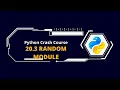 20 3 Random Module Python Programming Crash Course in Nepali NextStep InfoTech