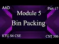 Bin Packing-Approximation Algorithm Module 5 AAD KTU S6 CSE CST 306 Part 17 scheme