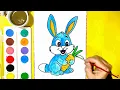 How To Draw Cartoon Rabbit Drawing - Rabbit Drawing Printable Coloring Pages mimyart